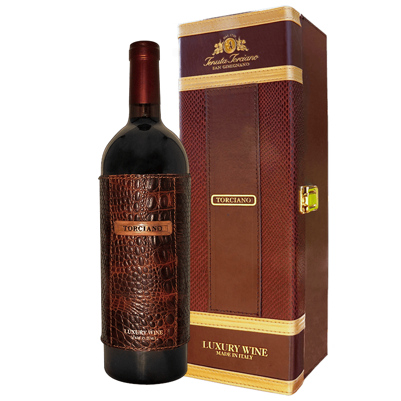 2000 Tenuta Torciano Estate bottled Tuscan Blend Cave Collection "Luxos" with Luxury Brown Gift Box, Tuscany