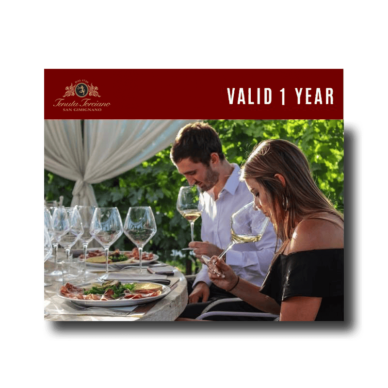 Wine tasting & Appetizers Gift Voucher