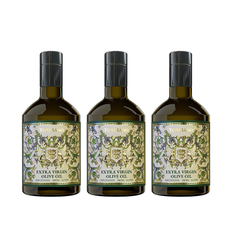 Extra Virgin Olive Oil "Florentia" Premium 500 ml - 3 Bottles